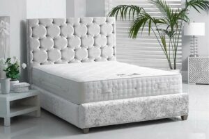 Honeycomb Upholstered Bed Frame