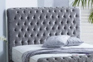 Sleigh Chesterfield Upholstered Bed Frame