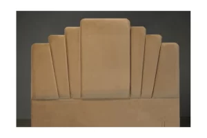 Lalique Art Deco Upholstered Floor Standing Headboard